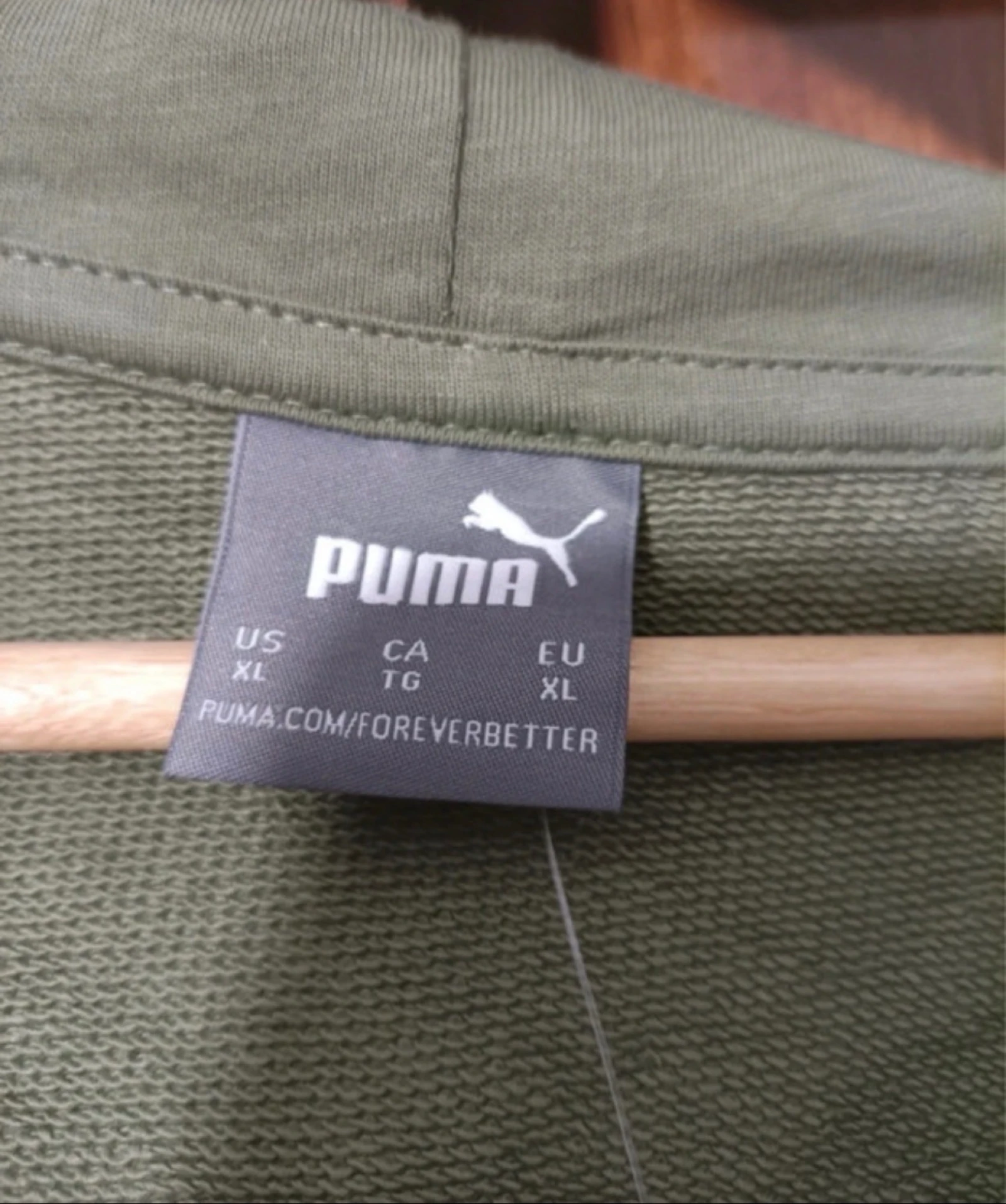 Puma Full Zip Hoodie groene kaki maat XL nieuw met label – photo 4